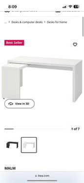 IKEA MALM DESK - photo 3