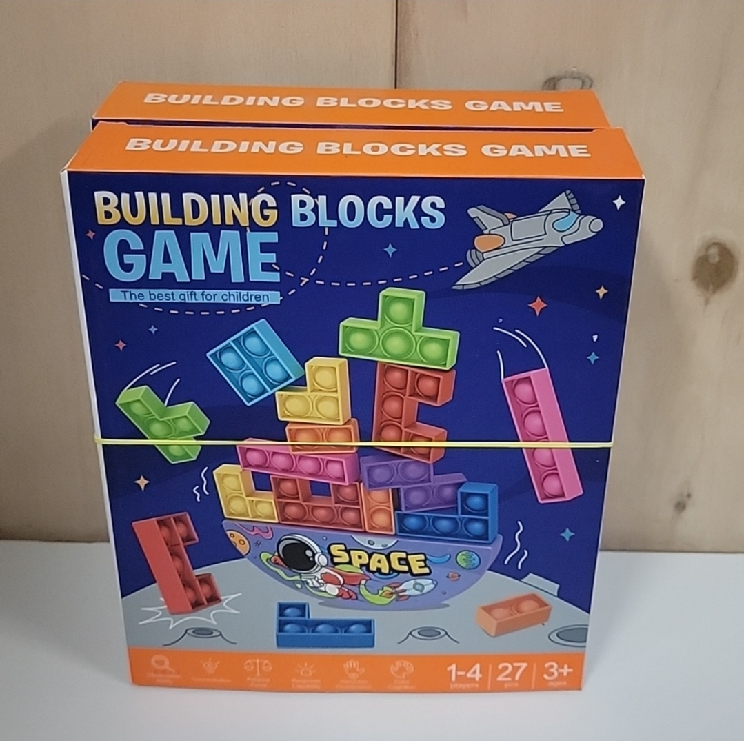 Puzzle Pop Fidget Toys, Building Blocks game x 2, NEW