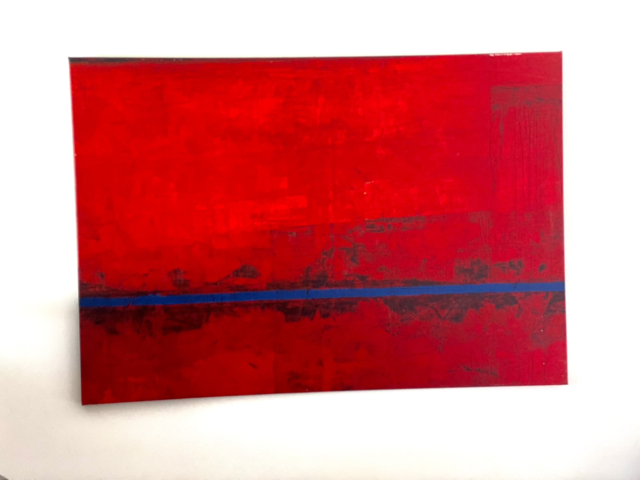 Canvas Painting with Built -In Wooden Frame