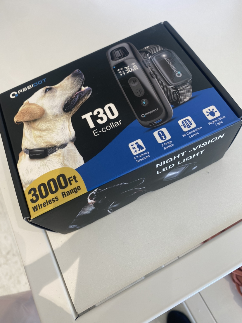Dog training collar