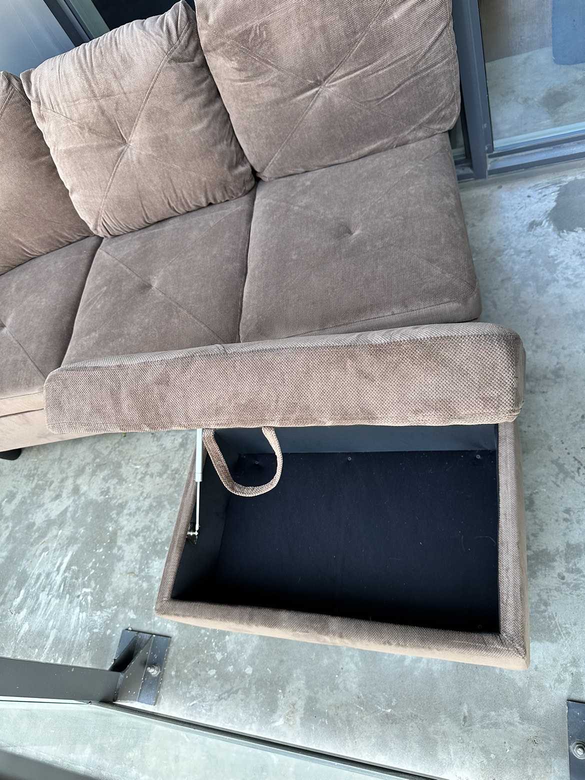 Brand new three seater sofa + Ottomon with storage - photo 5