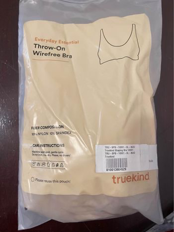 BNWT TrueKind Throw-On Wirefree Bra XL thumbnail