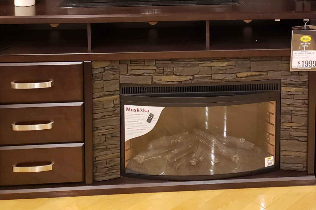 tv stand with  fireplace.