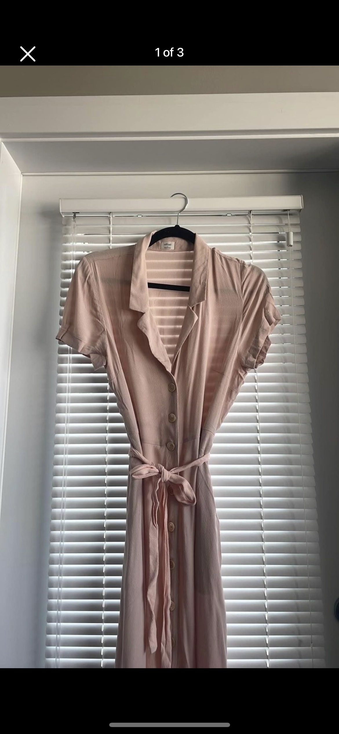 Pastel Pink Wilfred Shirt Dress