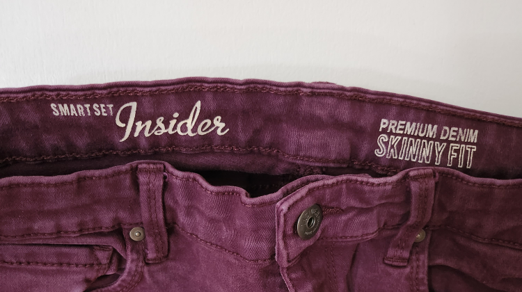 Burgundy Jeans - Skinny Fit - Medium image indicator(2)