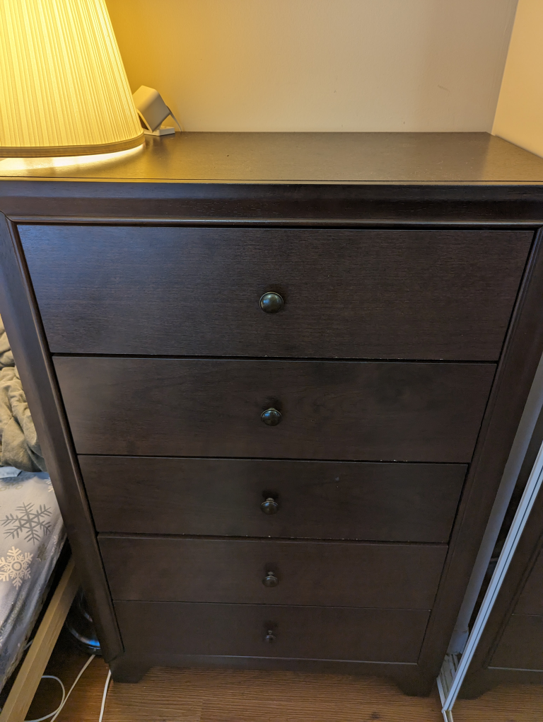 Wooden Dresser with 5 drawers - MOVING SALE image indicator(2)