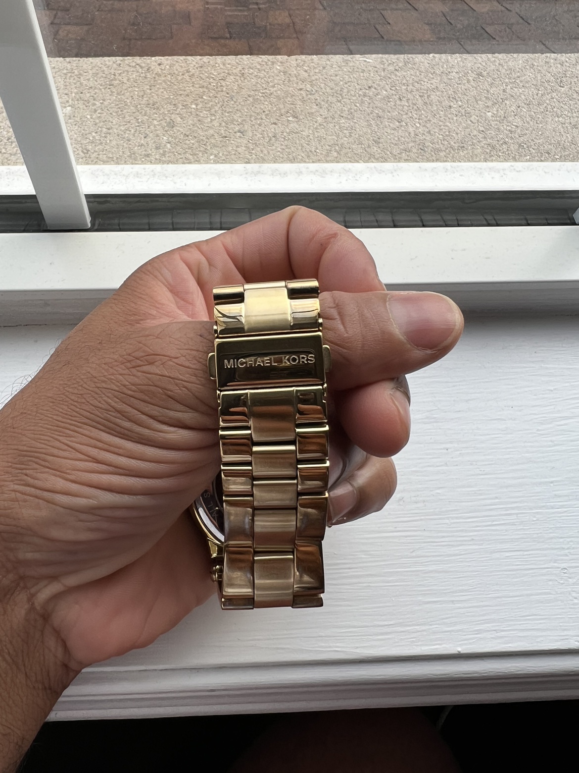 Gold Michael Kors watch unisex - photo 3
