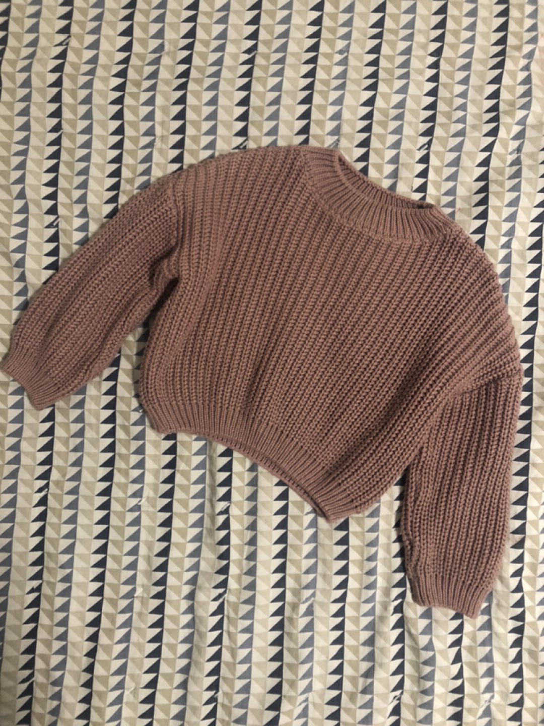 Dusty pink sweater for baby girl, 1-2 y.o thumbnail