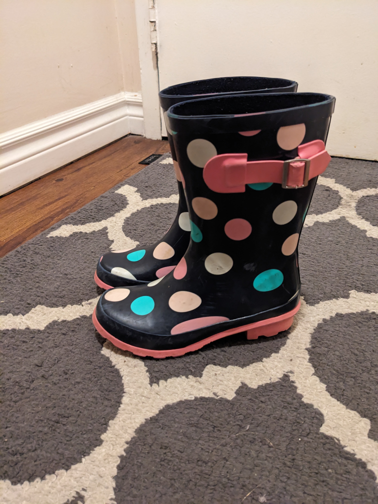 Rain boots size 1 $15