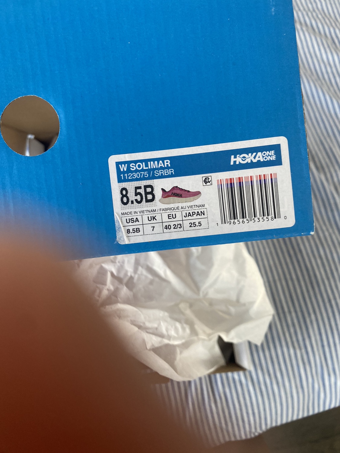 NEW Hoka one one pink shoes with box size 8.5 - photo 5