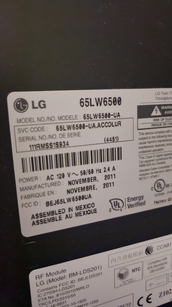 LG 65 inch LED Smart TV - photo 2