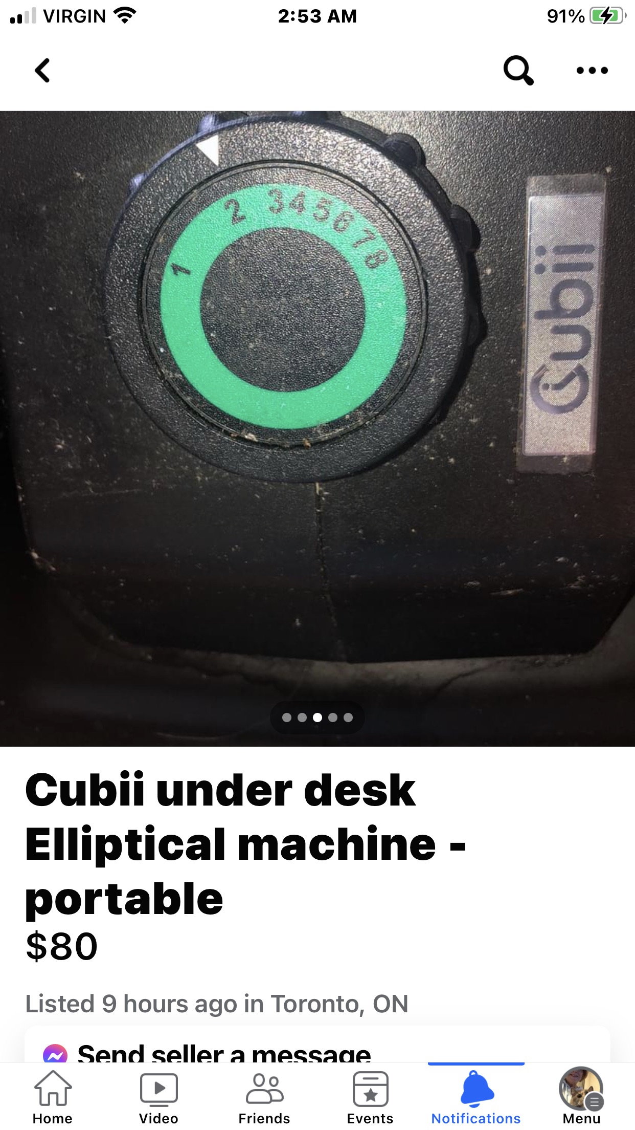Cubii under desk elliptical machine - photo 5