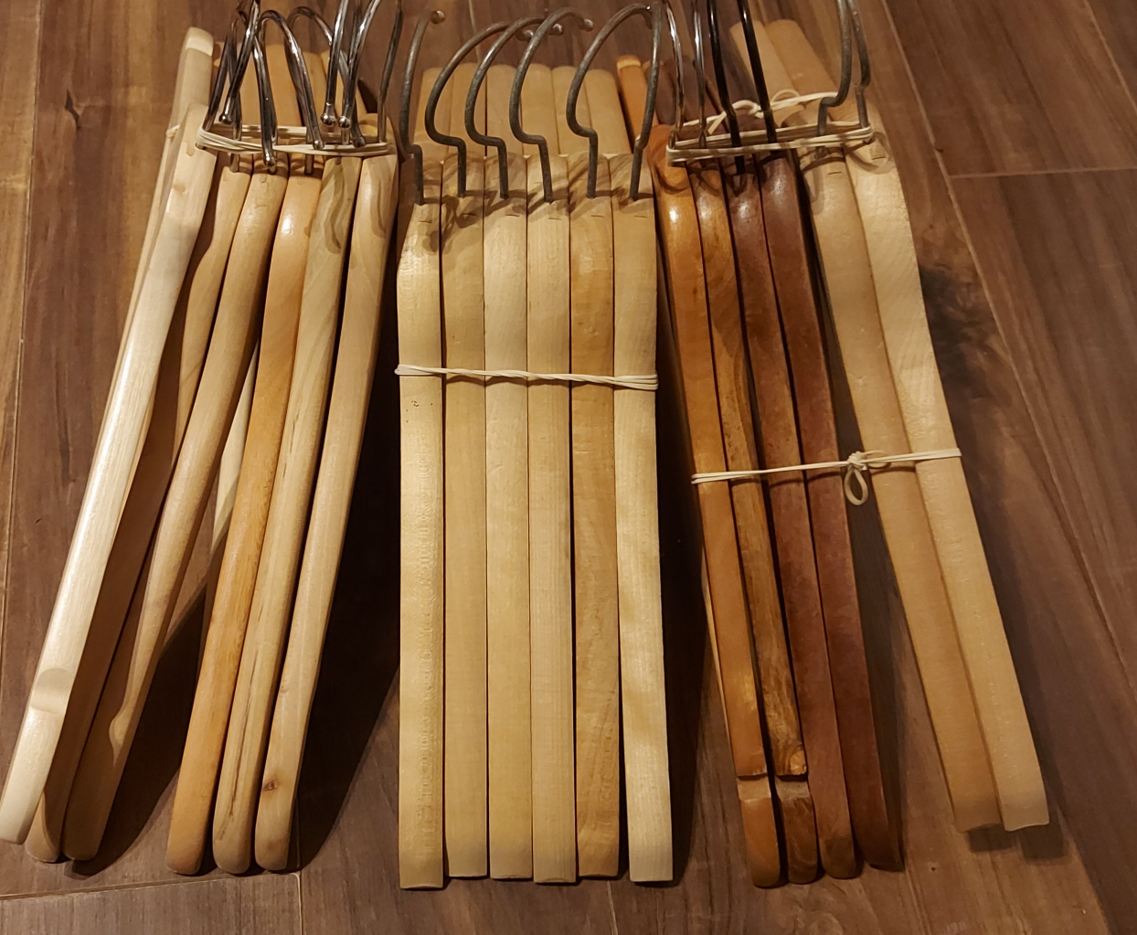 16- WOODEN HANGERS