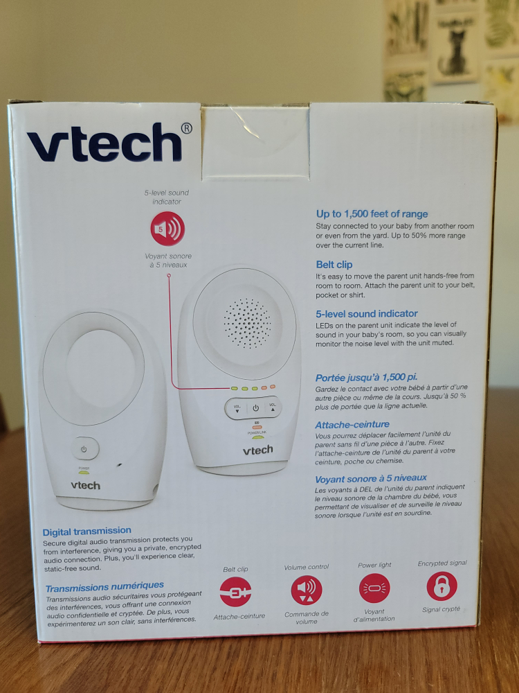 Unopened Audio Baby Monitor - Vtech #freecycle image indicator(2)