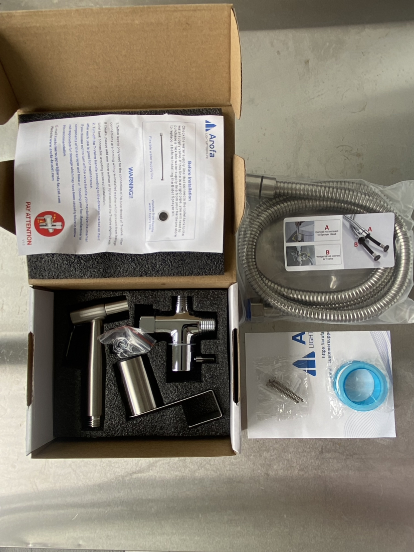 HAND HELD BIDET SPRAYER SET - photo 3