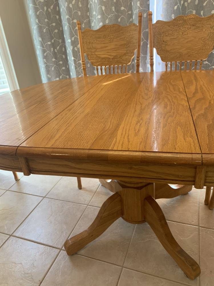 Solid Oak Kitchen/Dining Room Table for 4 or 6 - photo 4