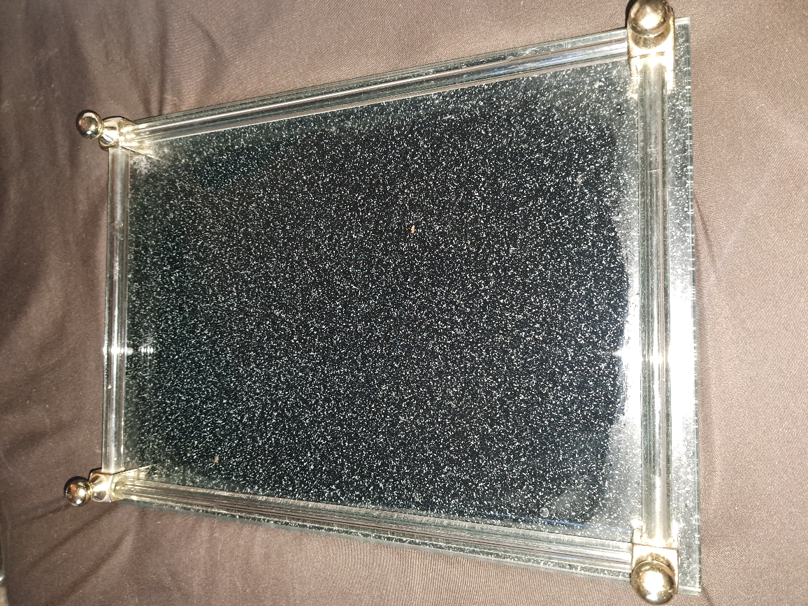 vanity tray  for  holding makeup or jewelry. thumbnail