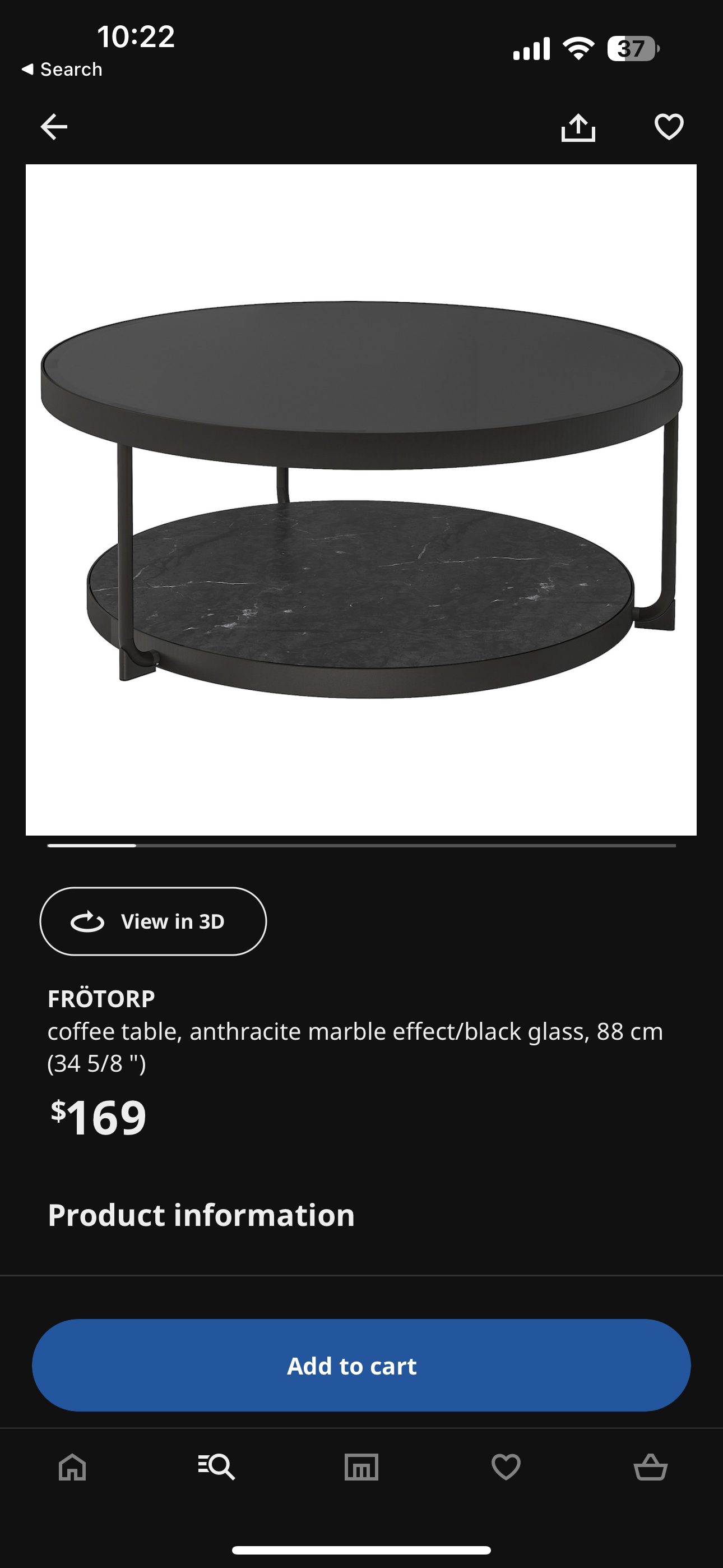 IKEA coffee table- original price 169 + tax - photo 3