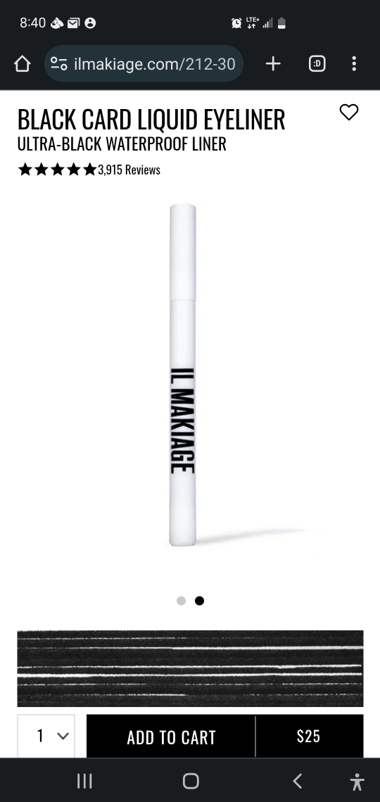 IL Makiage Waterproof Liquid Eye Liner 1.5 ml image indicator(2)