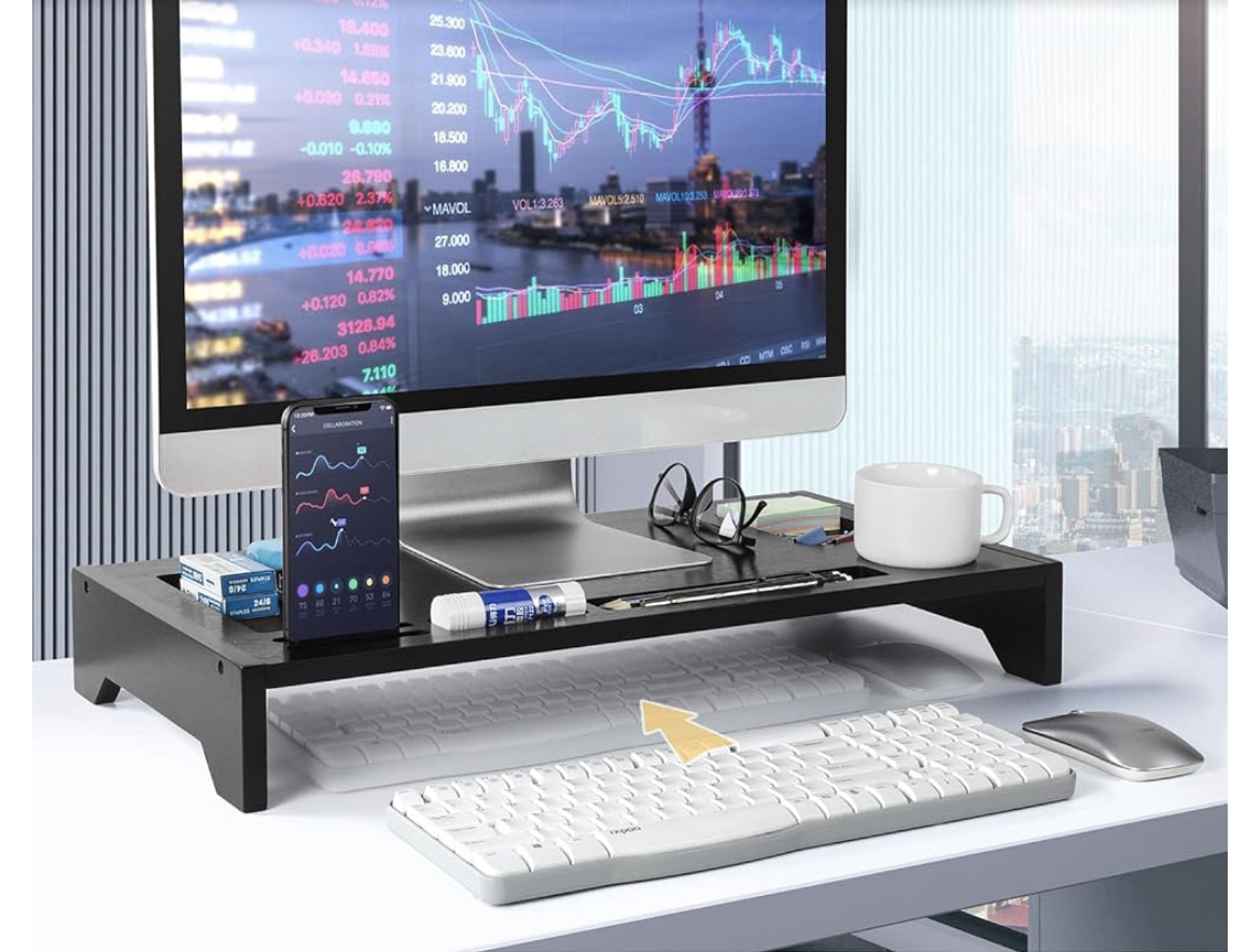 Bamboo Monitor Stand Riser - photo 2