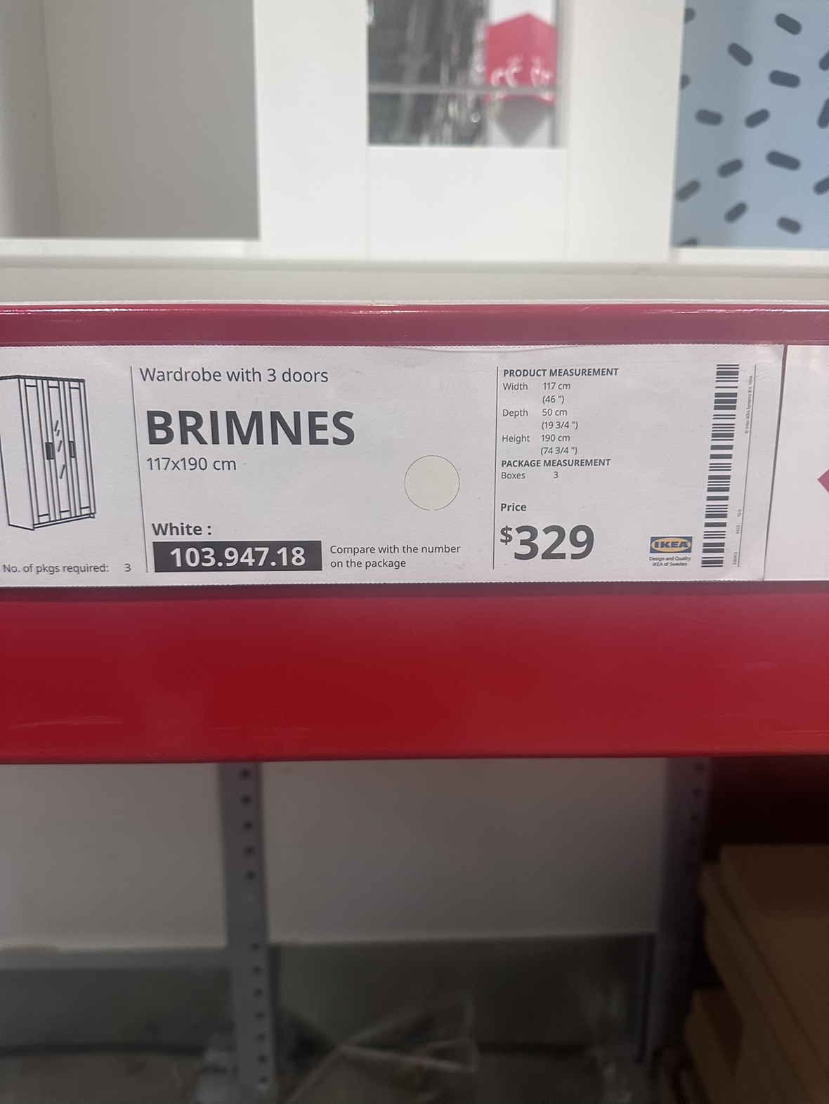 Wardrobe with 3 doors image indicator(2)