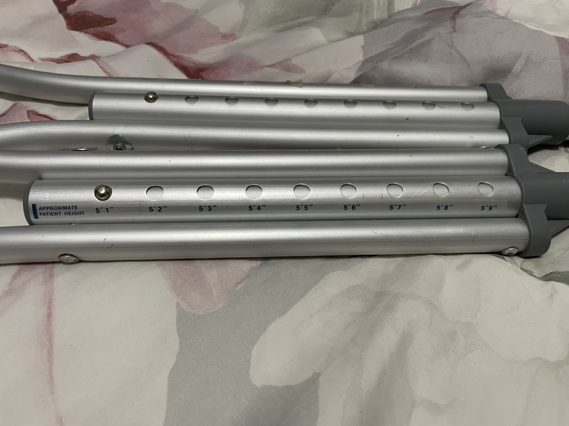 Adjustable Adult Crutches (5'1 to 5'9) - photo 3