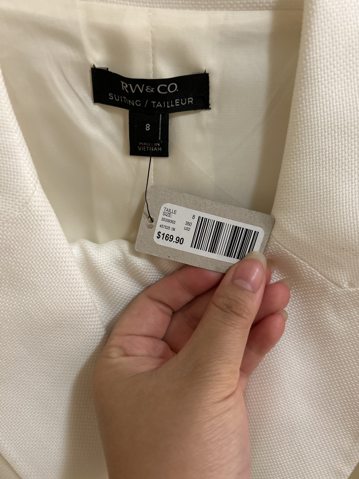RW&Co BRAND NEW WITH TAG WHITE BLAZER - photo 4