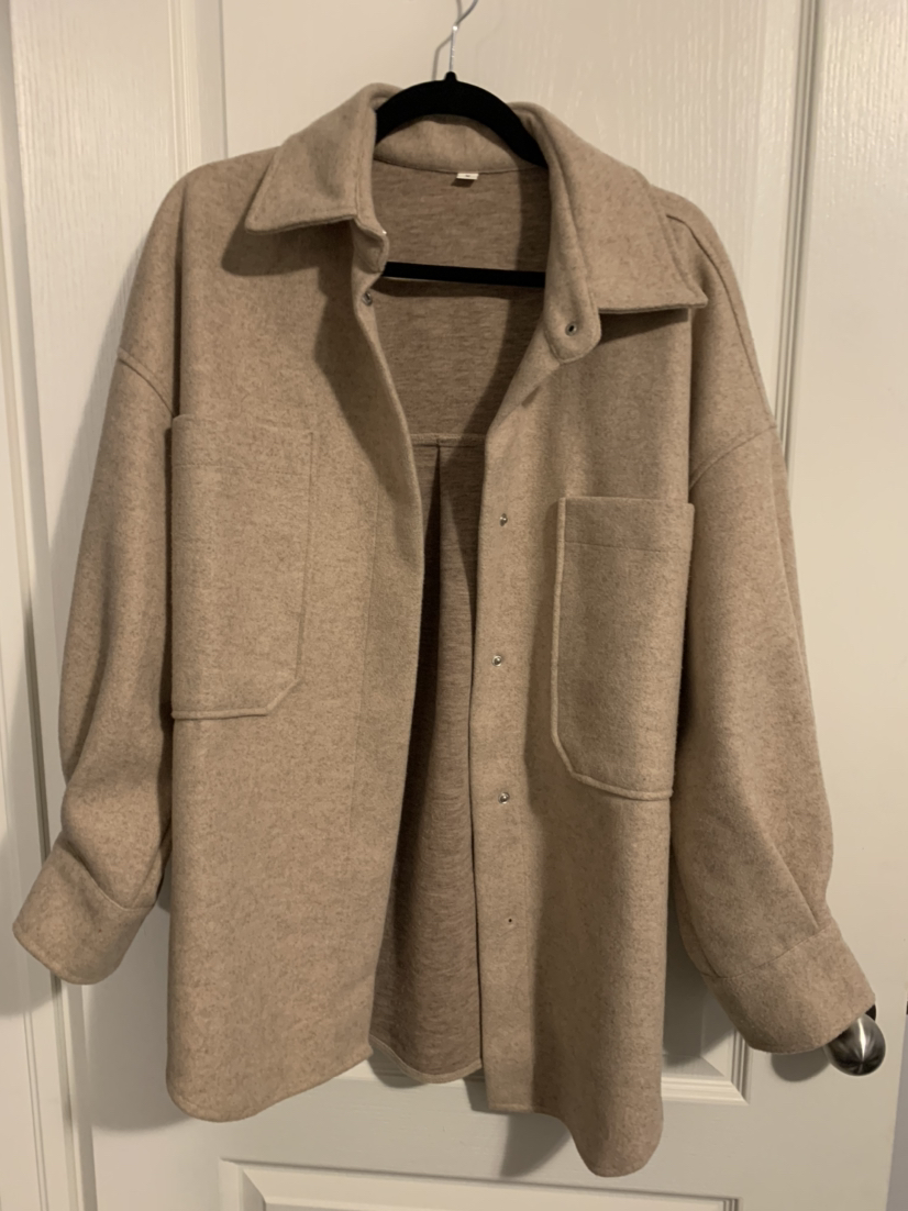 MOVING SALE Beige Shacket