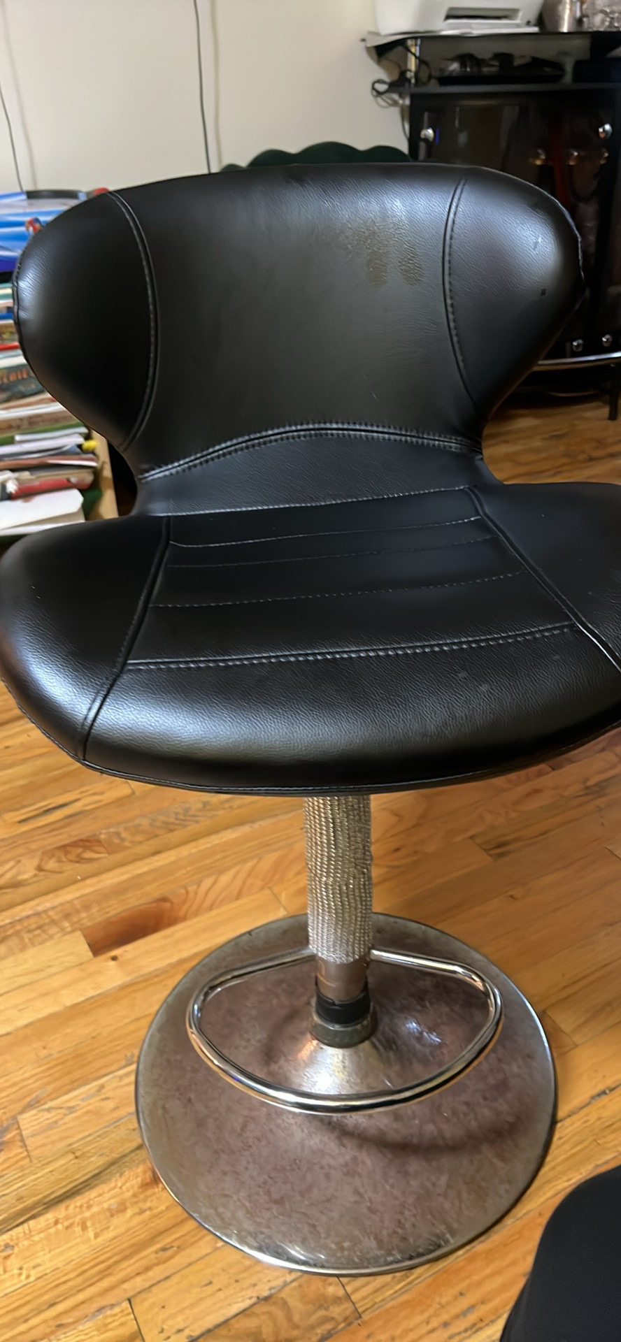Black bar stool - photo 2