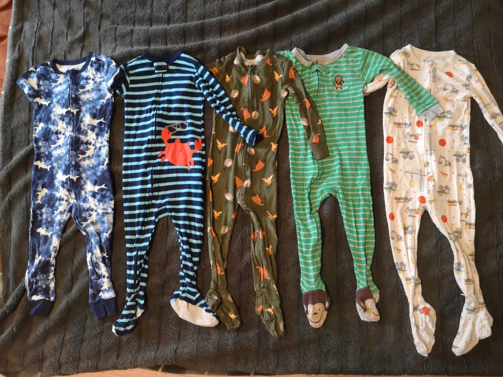 6 toddler onesie pajamas -size 2T PJs thumbnail