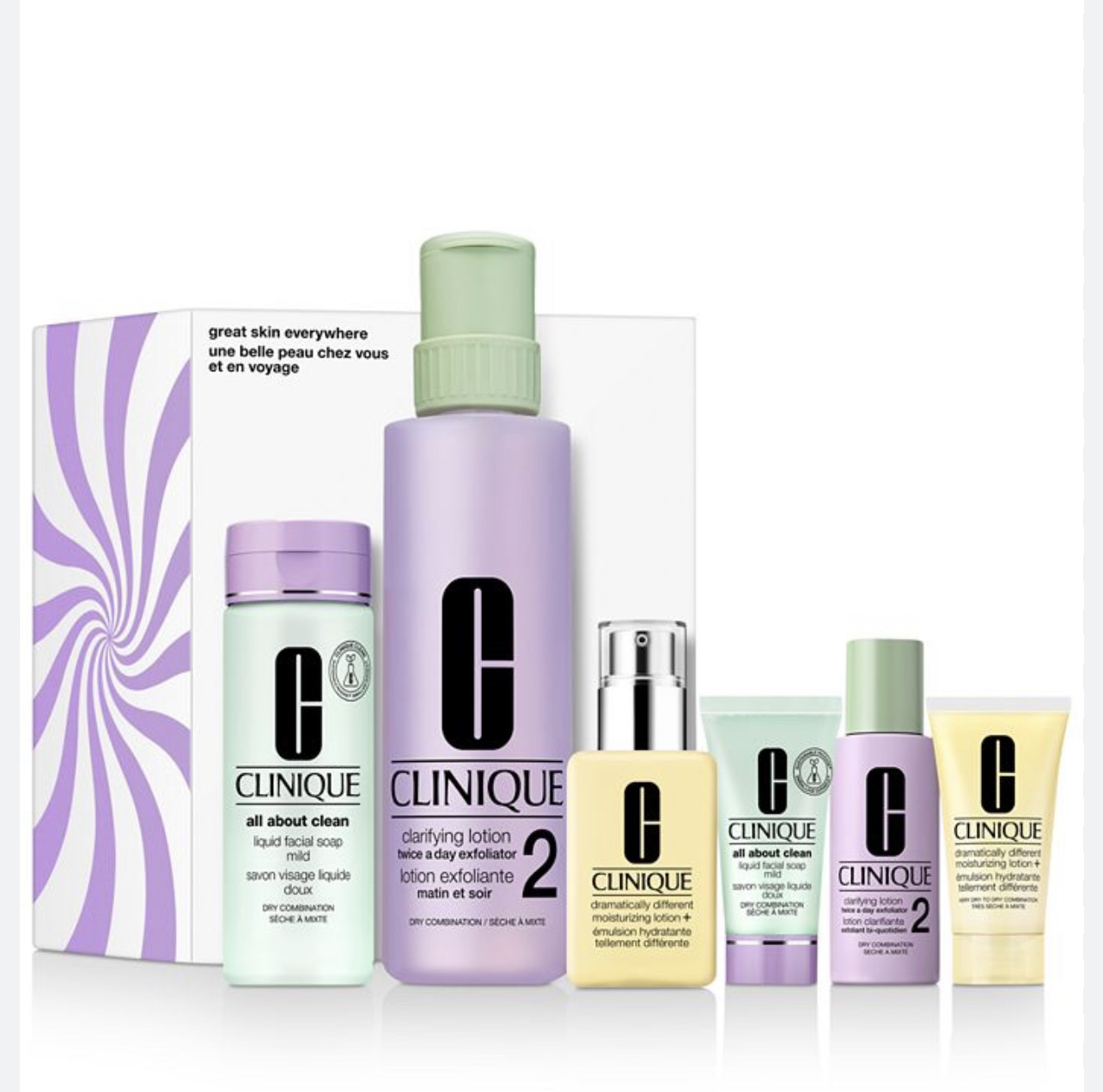 New Clinique Gift Set-Dry Combination
