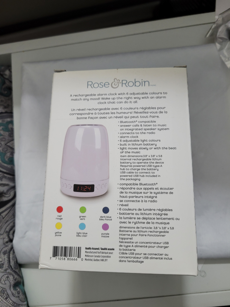 colour changing alarm clock - photo 2