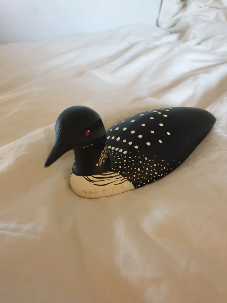 Wooden Carved Loon Decor - photo 3