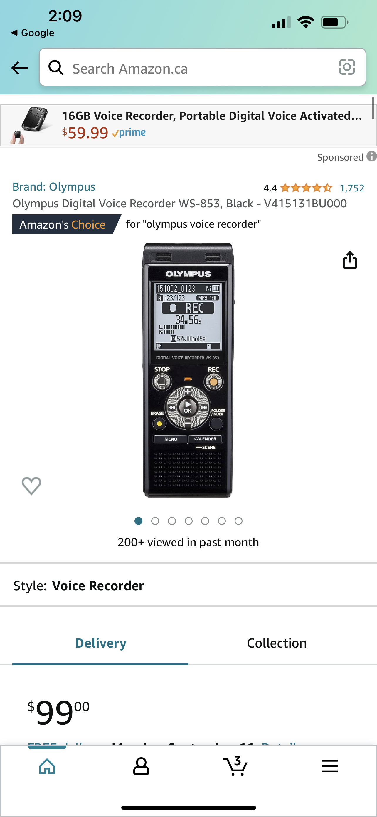 Olympus Digital recorder image indicator(2)