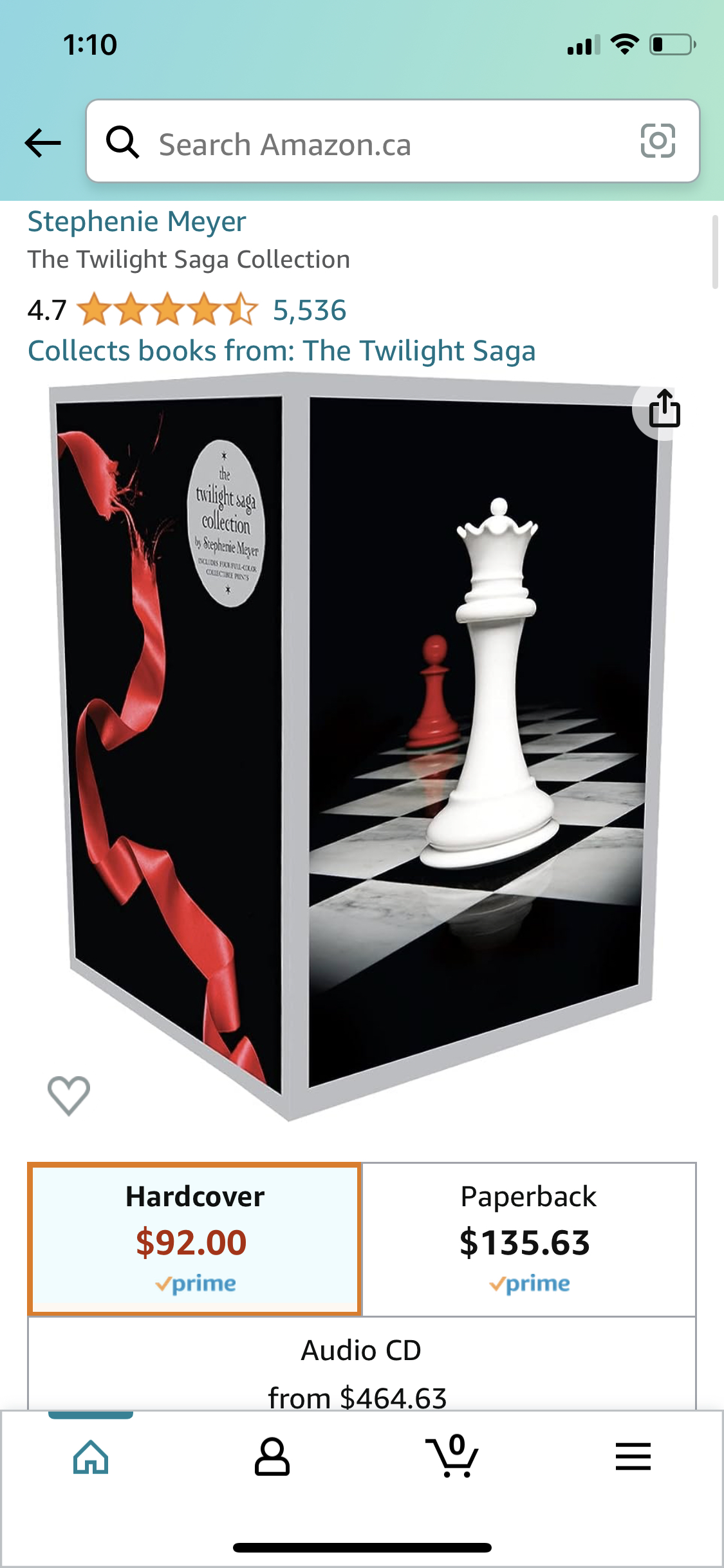 The Twilight Saga Collection 4 Book Box Set Hardcover - photo 3