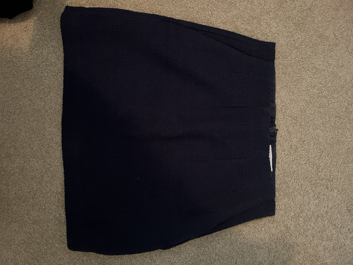 Aritzia Babaton navy tweed jacket and skirt - photo 3
