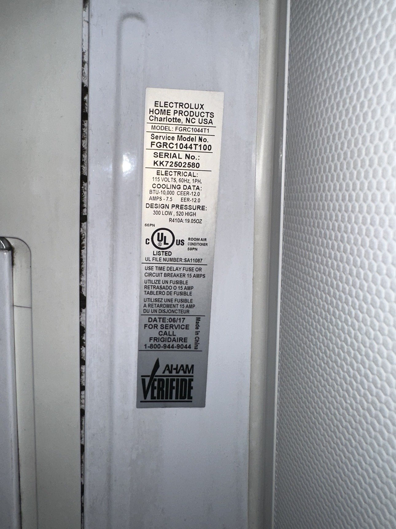 frigidaire window AC - wifi - photo 2