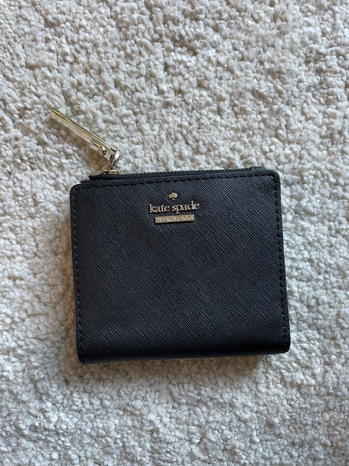 Kate spade square black wallet image indicator(2)