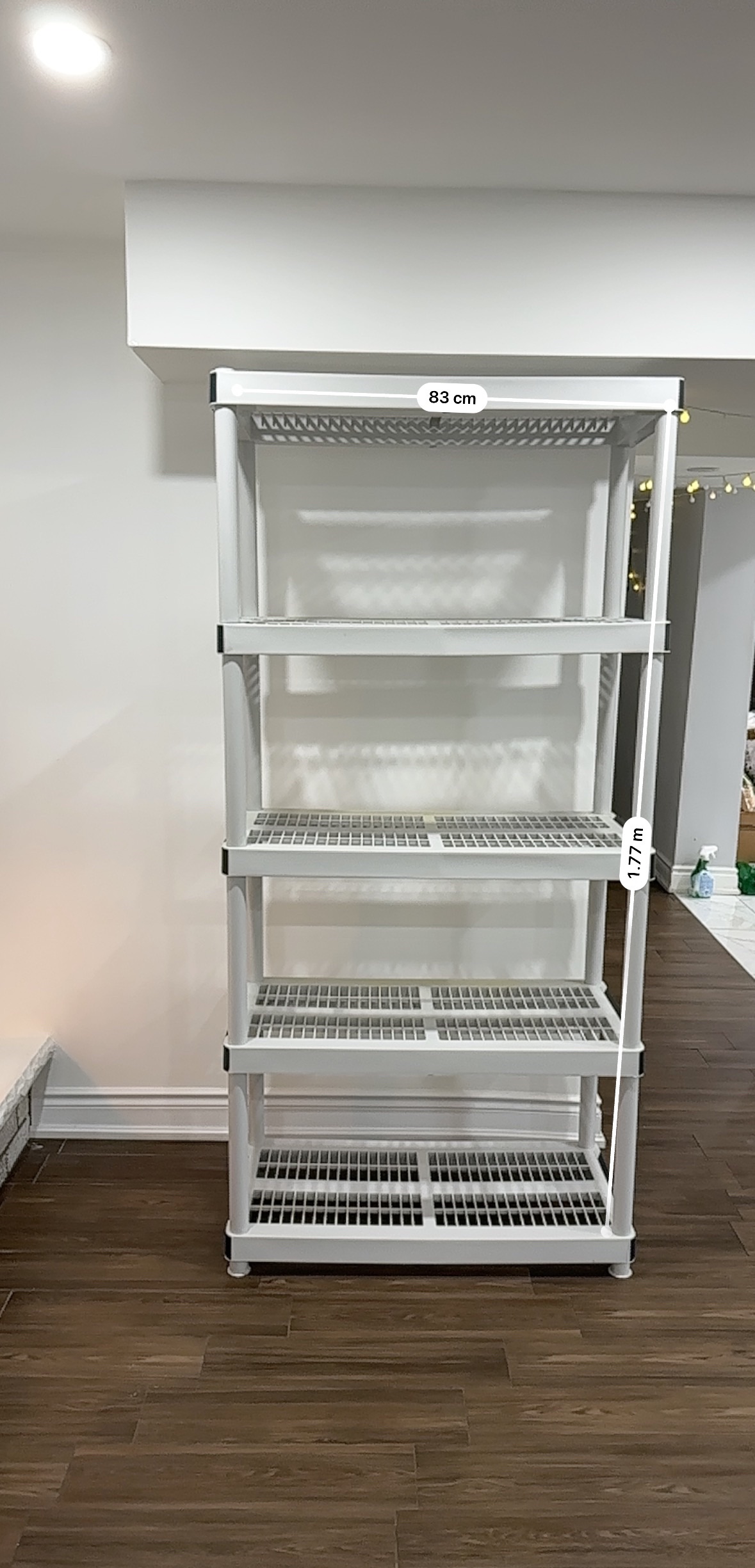 Shelving Unit-Plastic/Resin,White