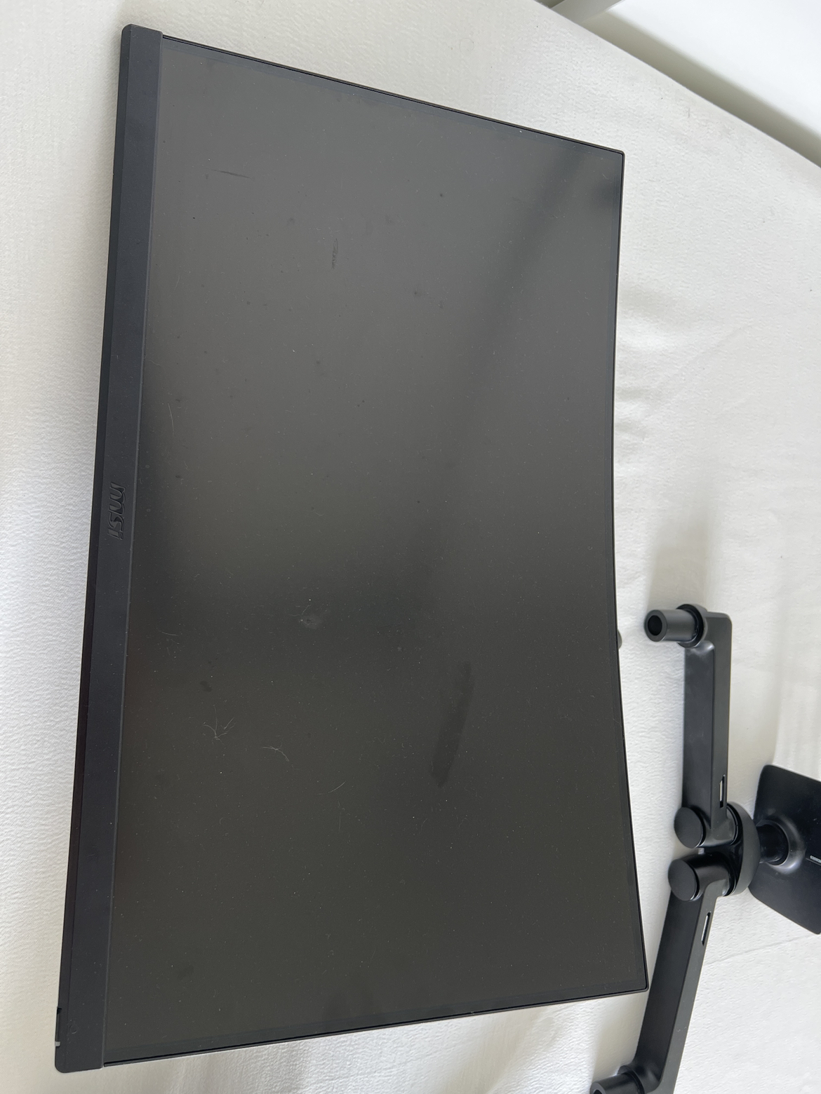 Dual MSI gaming monitors w/ monitor arms - photo 2