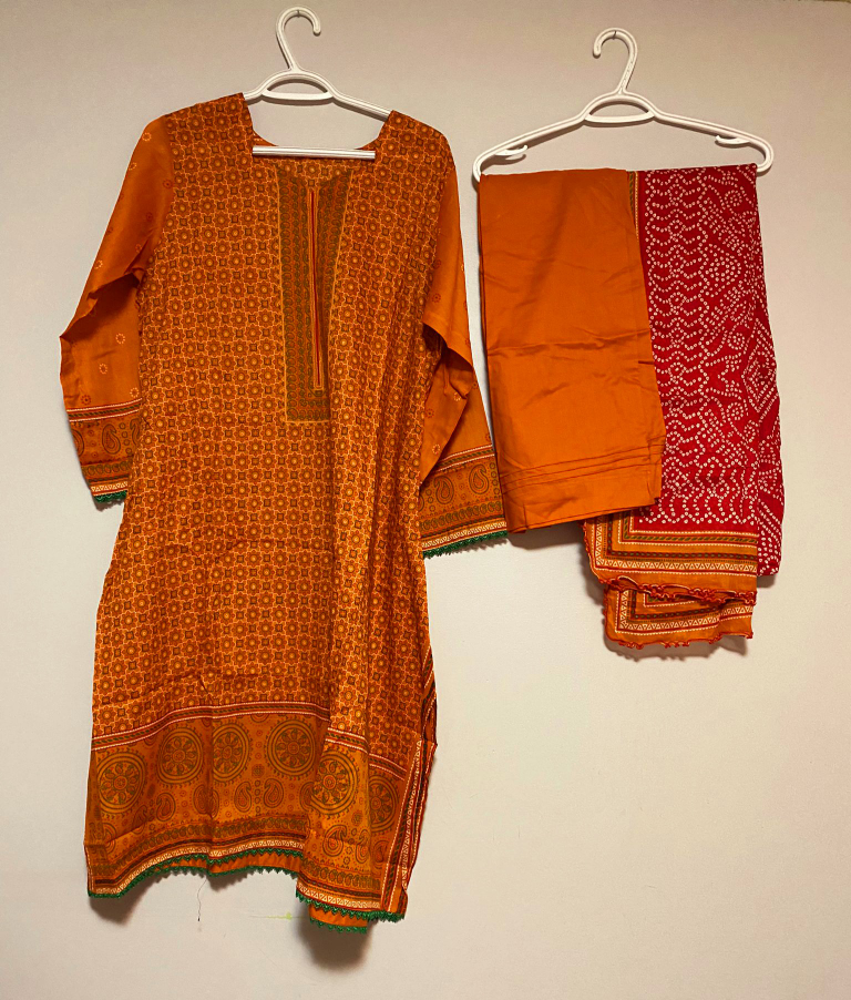 Pakistani Ladies Lawn Suits 3 Pieces Original SALINA Large Size image indicator(10)