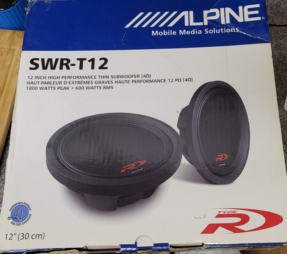 ALPINE Subs  - SWR T12 thumbnail