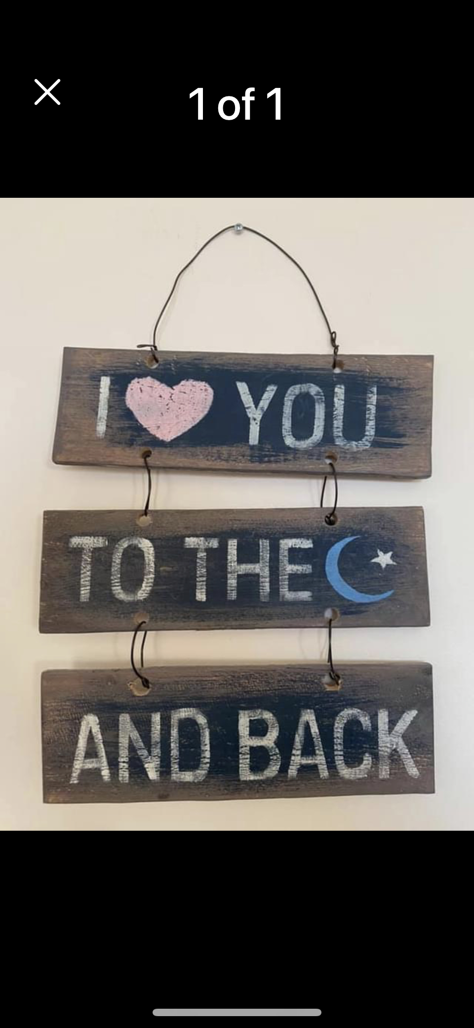 Wooden sign