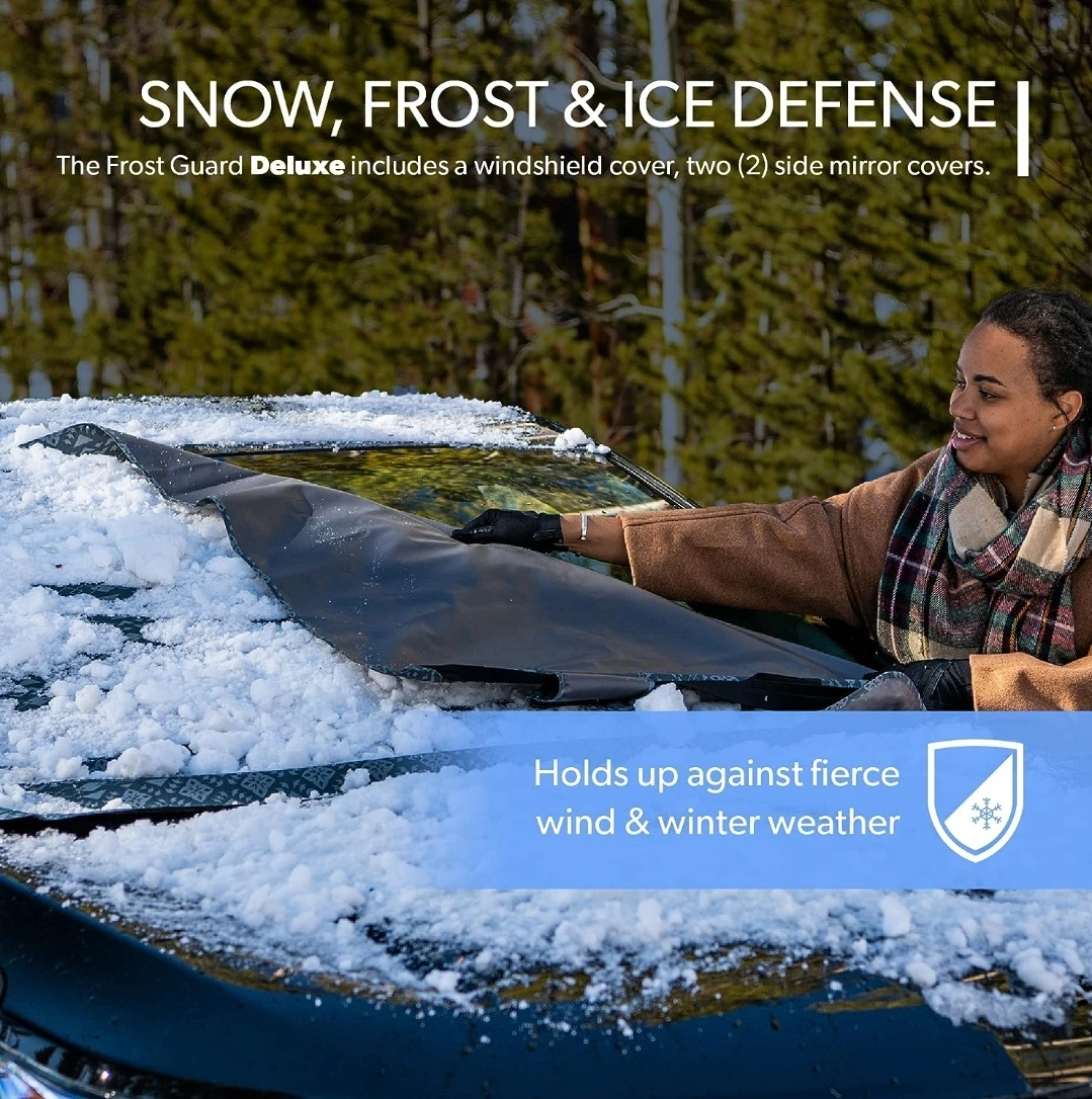 FrostGuard Deluxe Full Coverage Car Windshield Cover Karrot