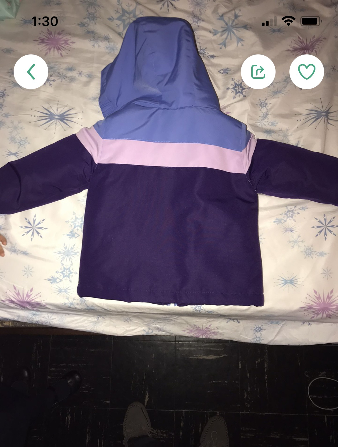 Girl purple Coat 2T - photo 3