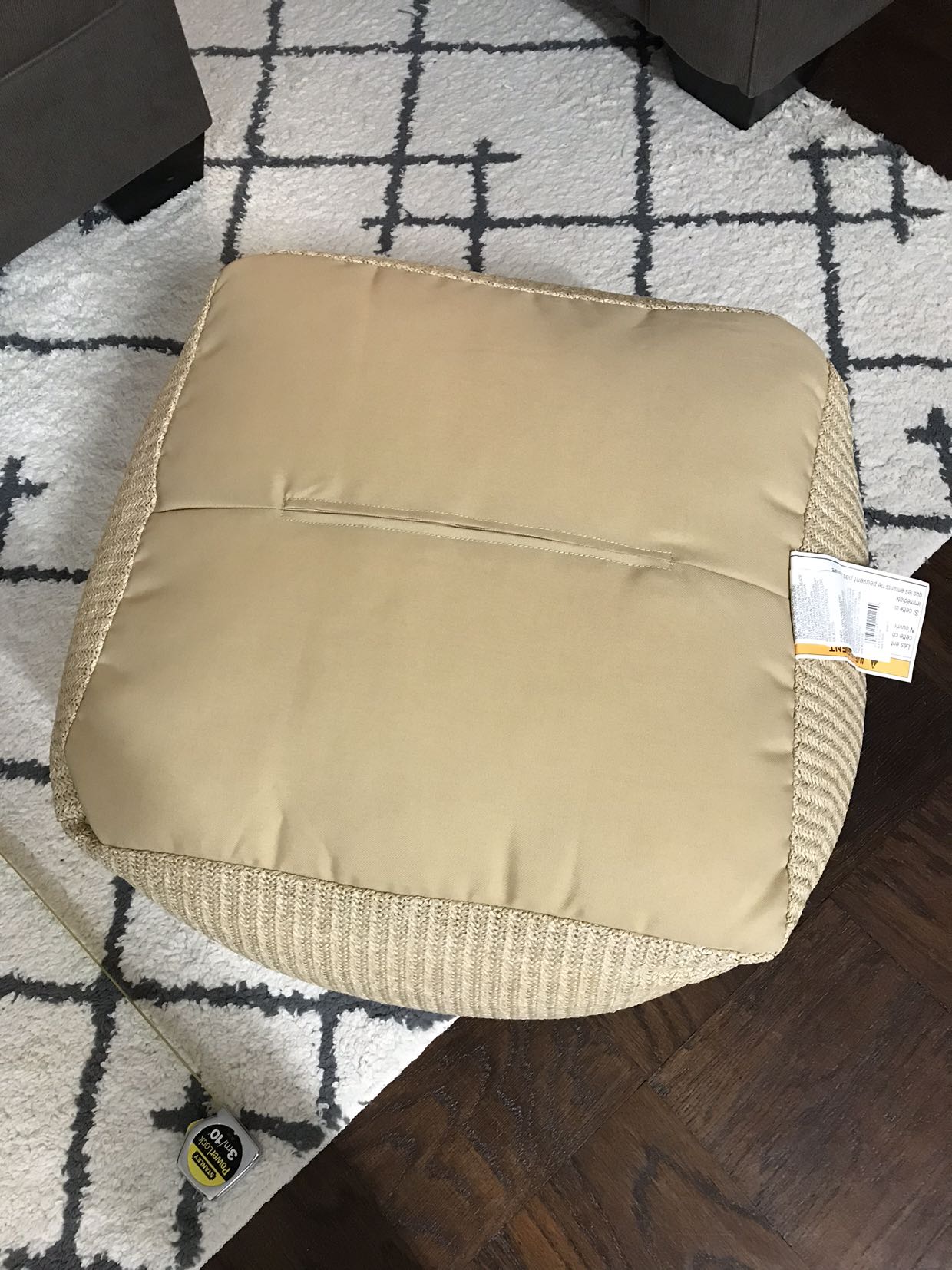 Raffia bean bag chair - photo 4