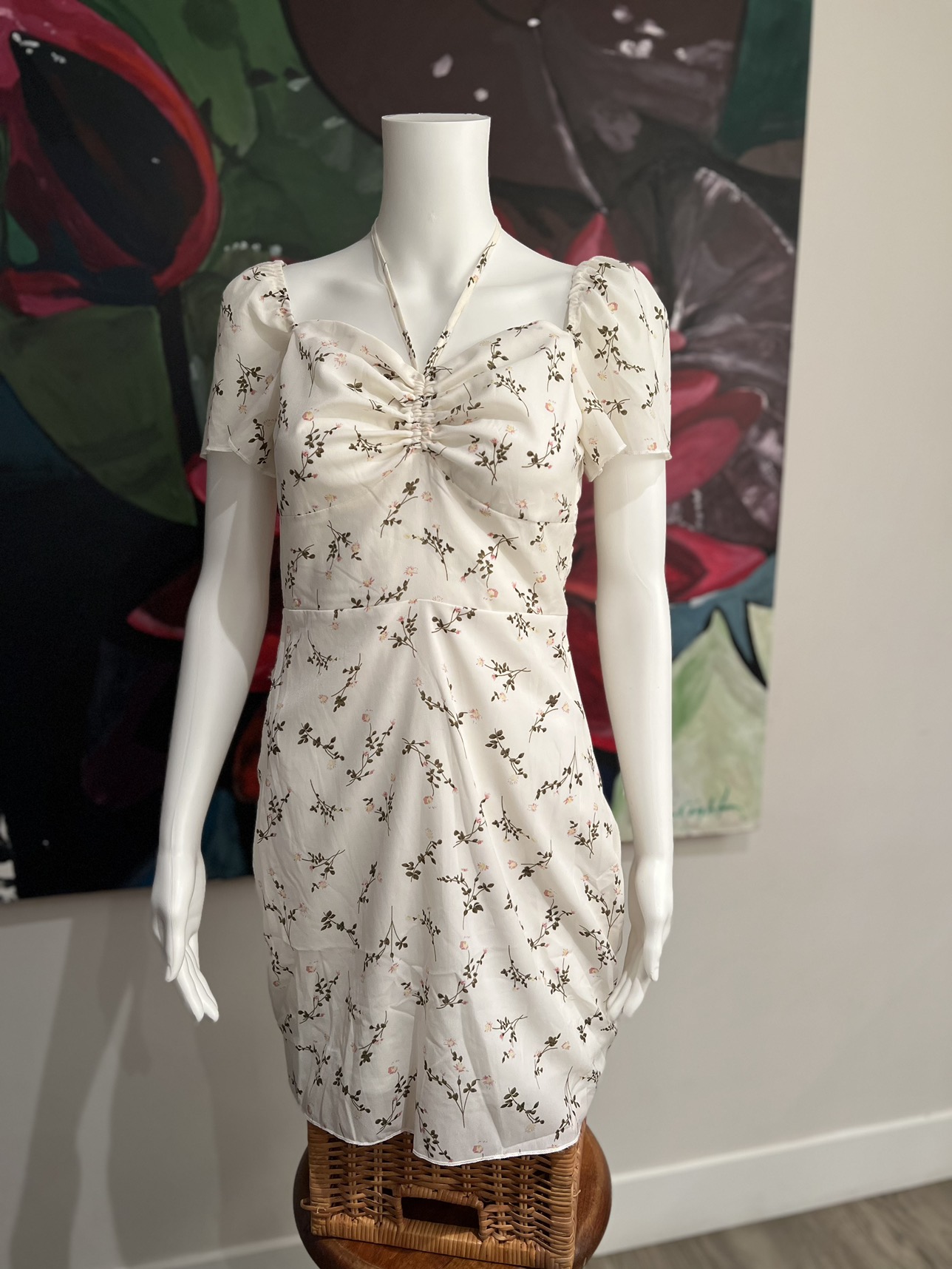 $5! Floral dress - size XS image indicator(5)