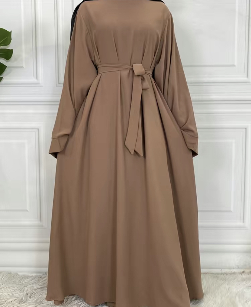 Khaki Abaya Dress