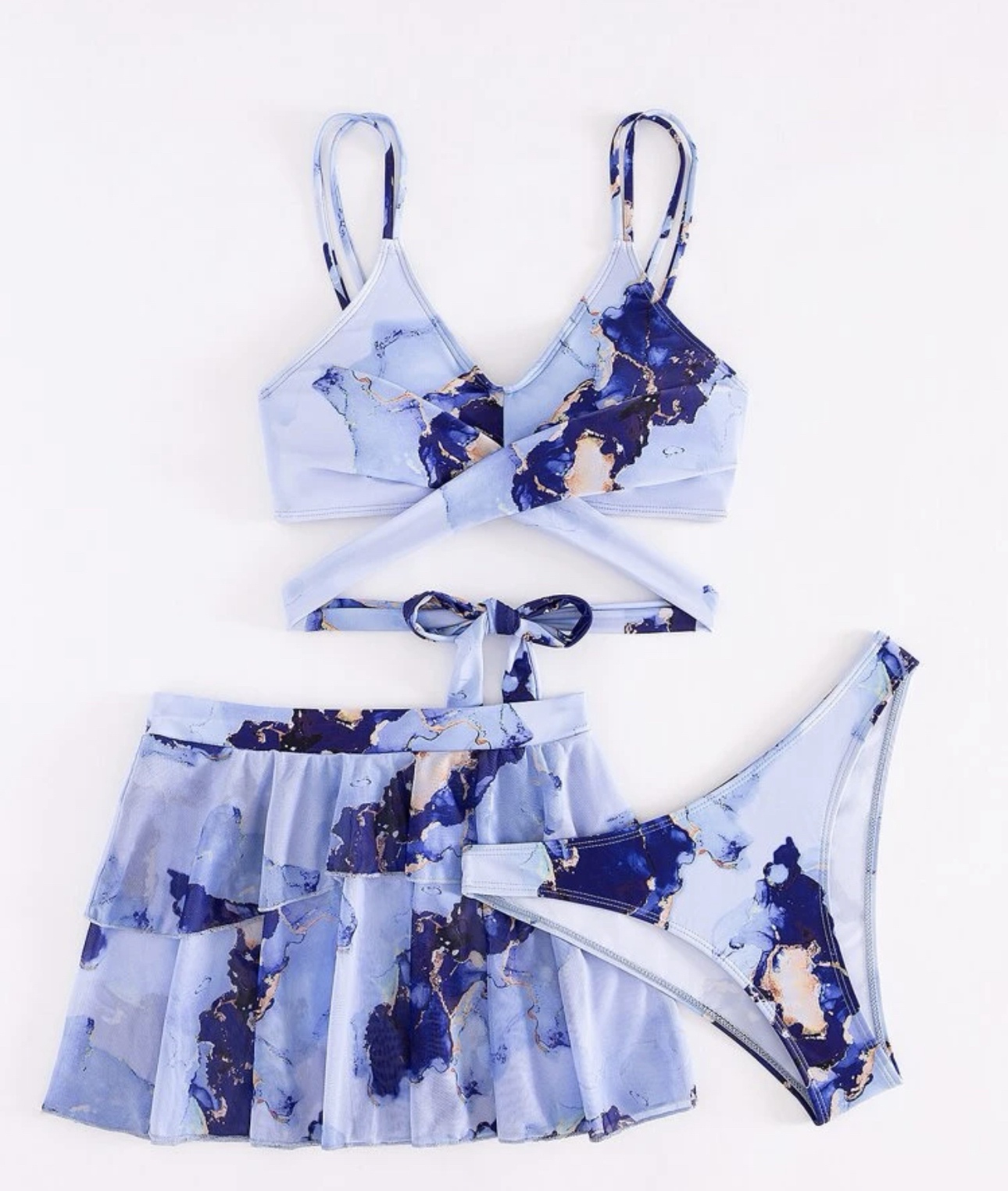 Marble print bikini swimsuit - photo 2