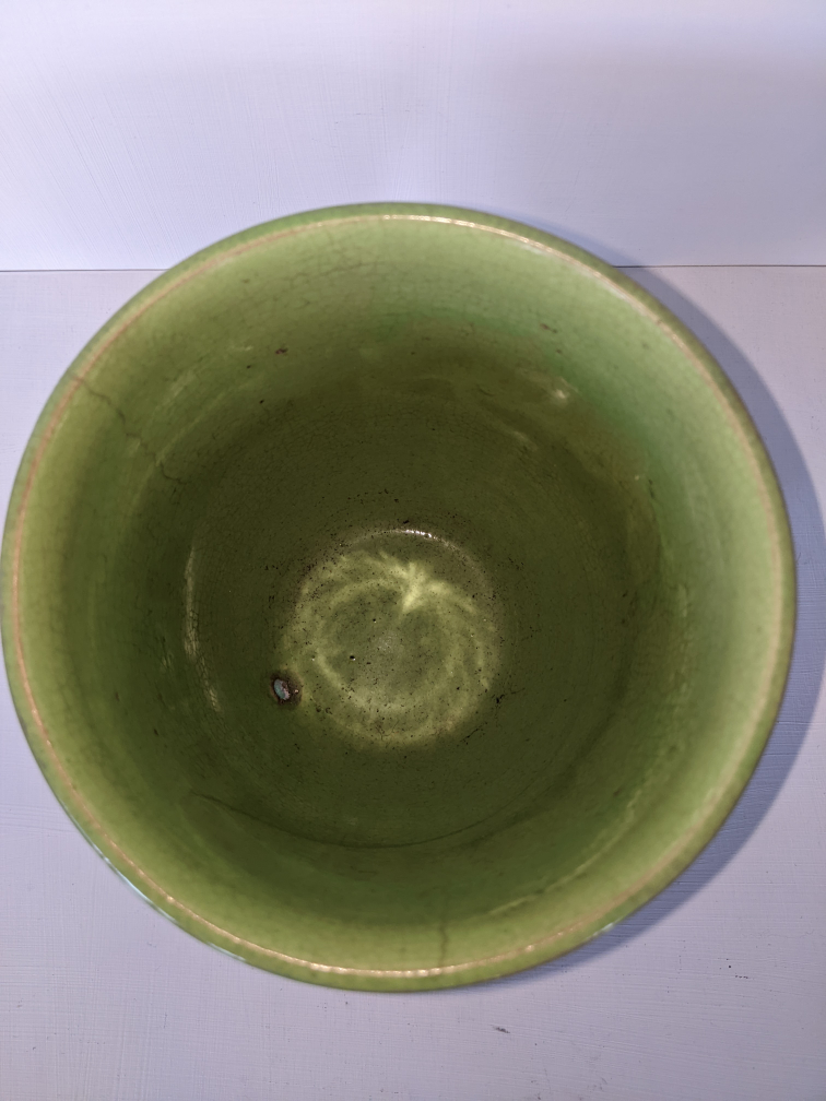 Green ceramic flower pot image indicator(3)